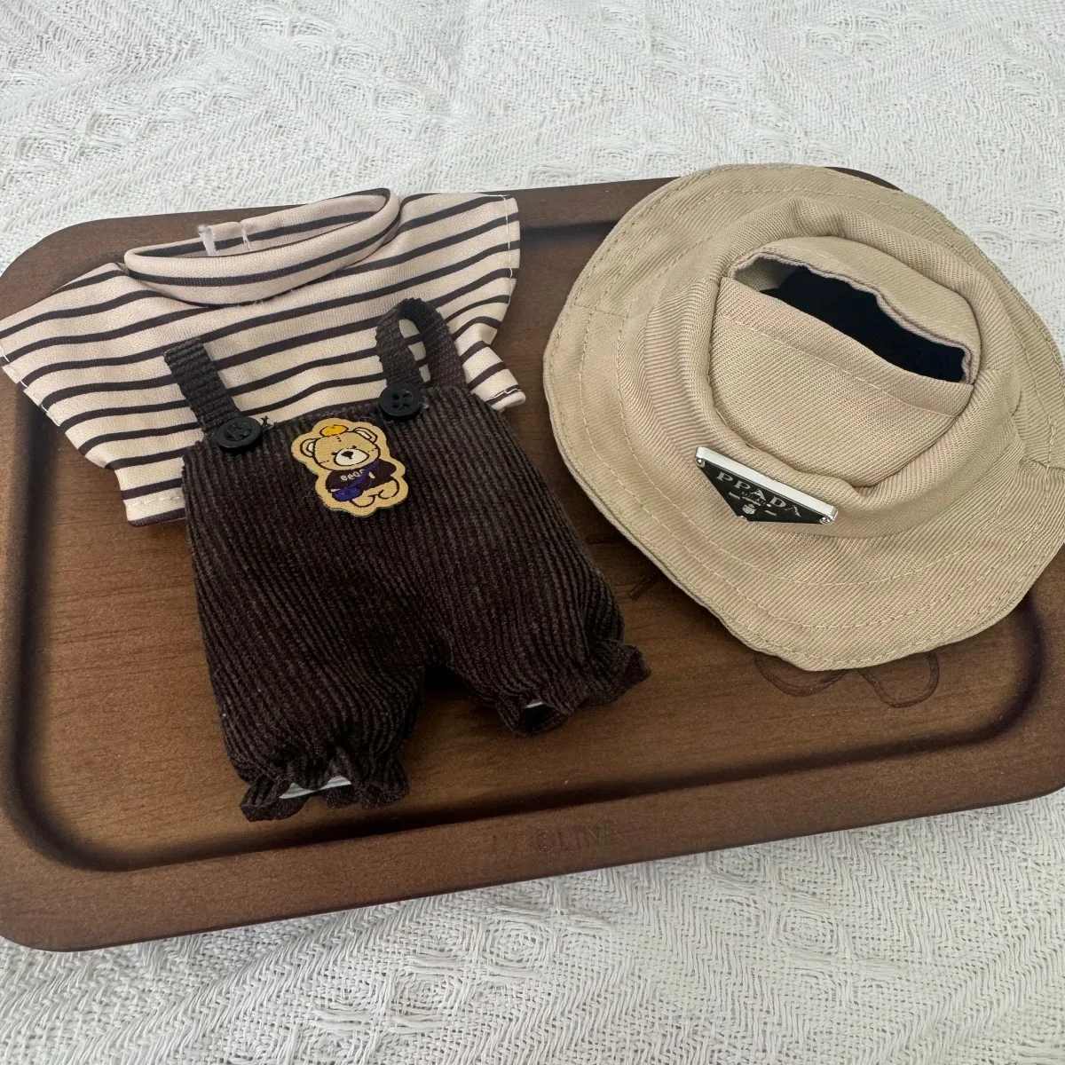 Labubu Clothing Teddy Overalls Bucket Hat 17