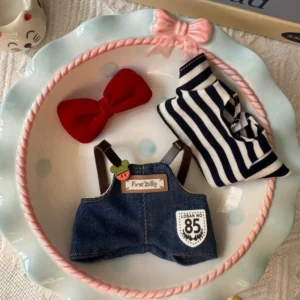 Labubu Clothing First Day Denim Red Bow 17